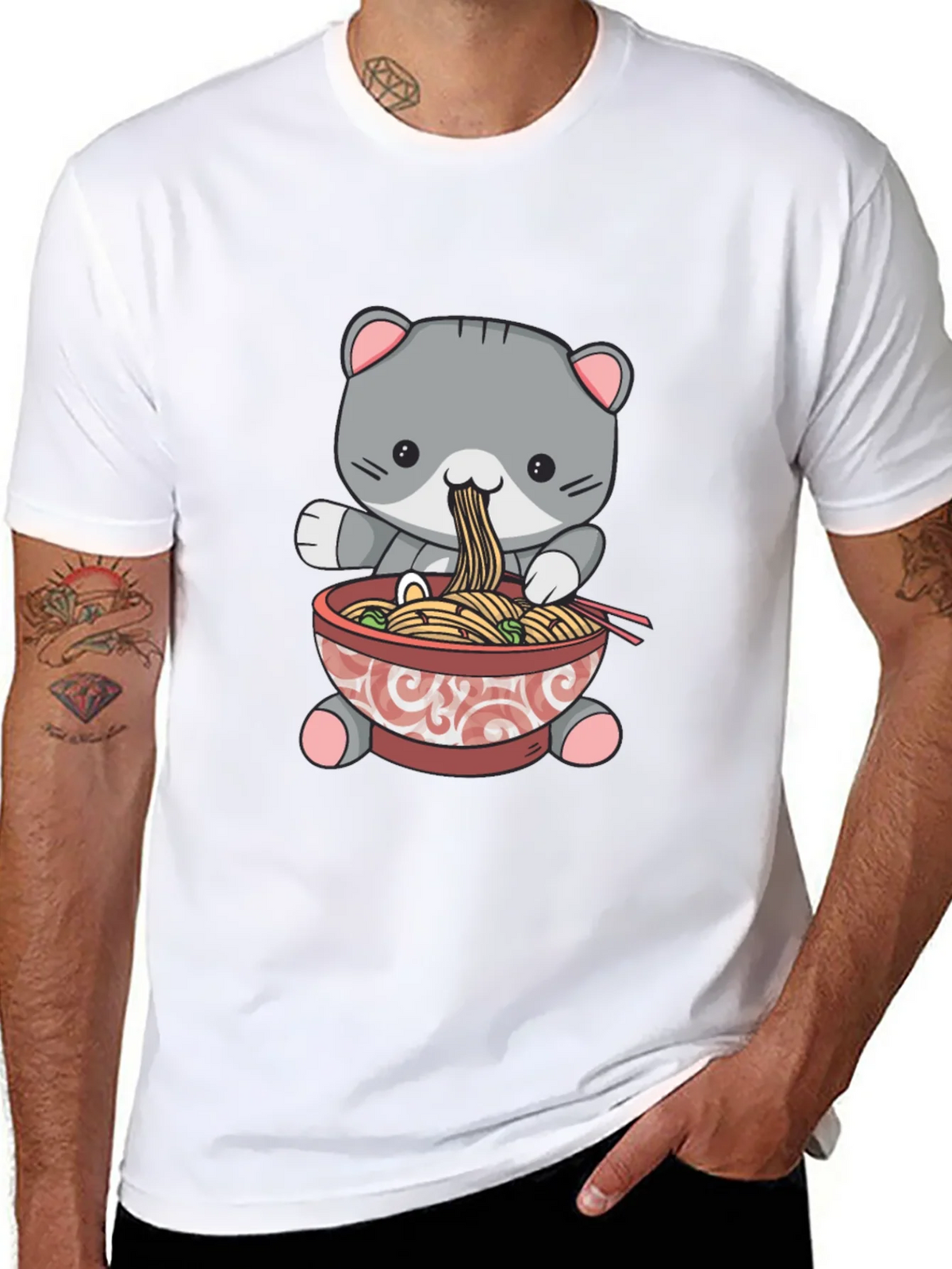 Cat Ramen T-Shirt product image 7