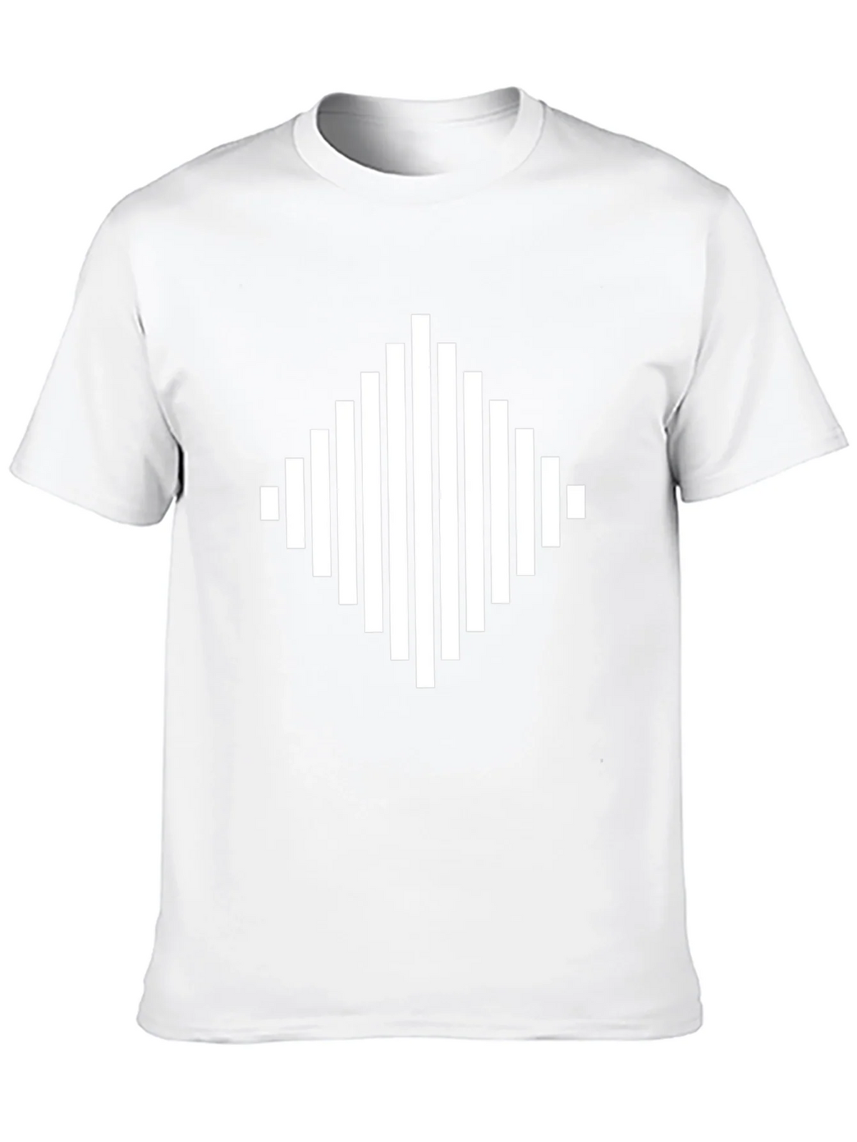 Modern Geometric Diamond Black T-Shirt product image 9