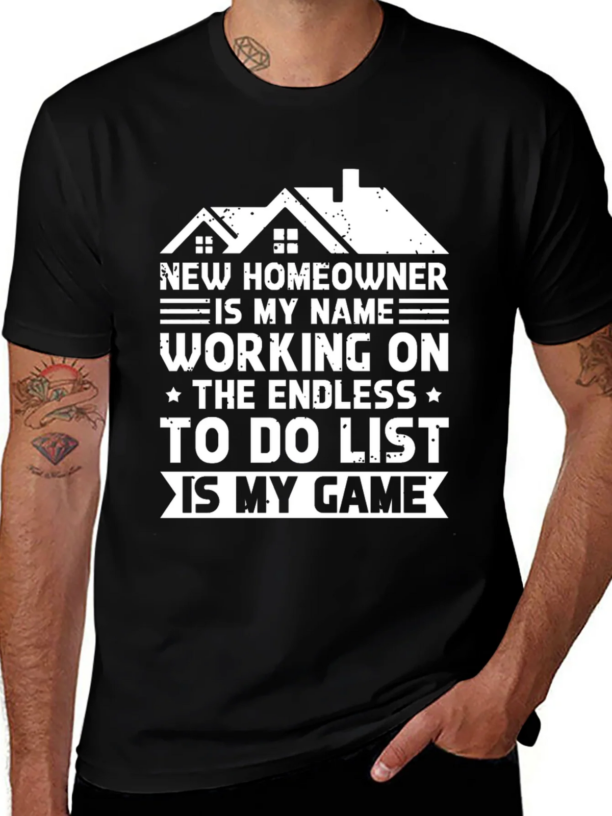 New Homeowner T-Shirt: Endless To-Do List Game product image 1