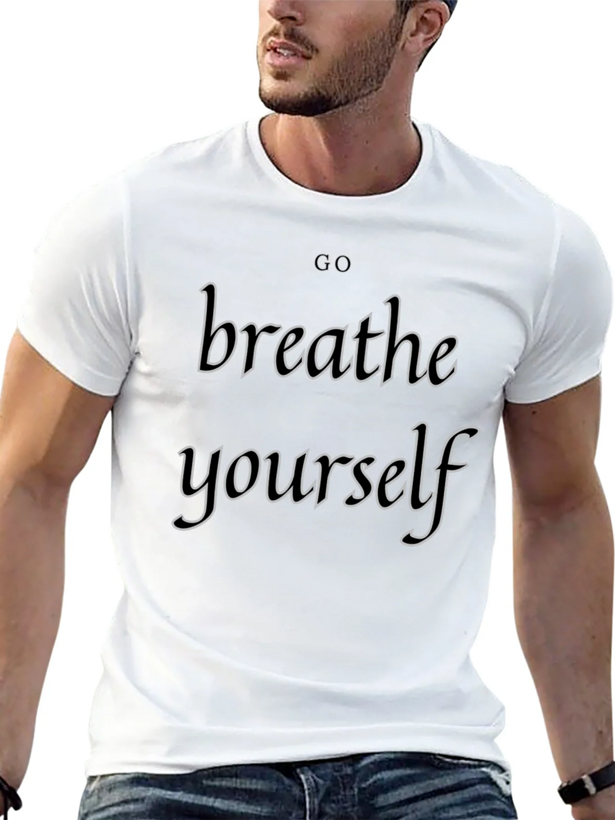 Breathe Yourself Graphic Tee - Casual Comfort product image 7