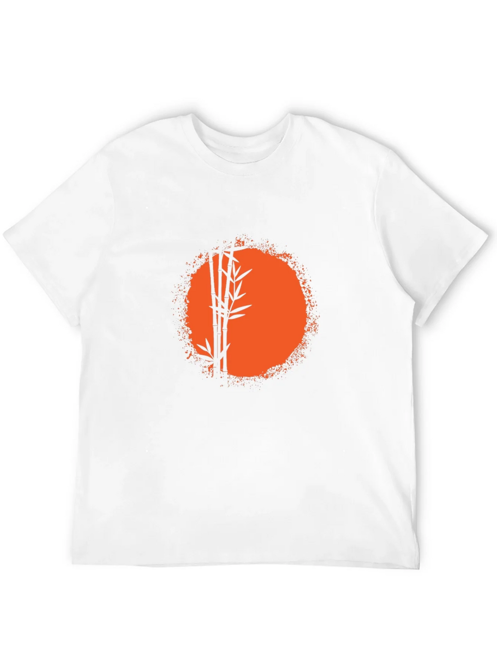 Bamboo Sunset Graphic Tee - Relaxed Fit Black T-Shirt product image 11