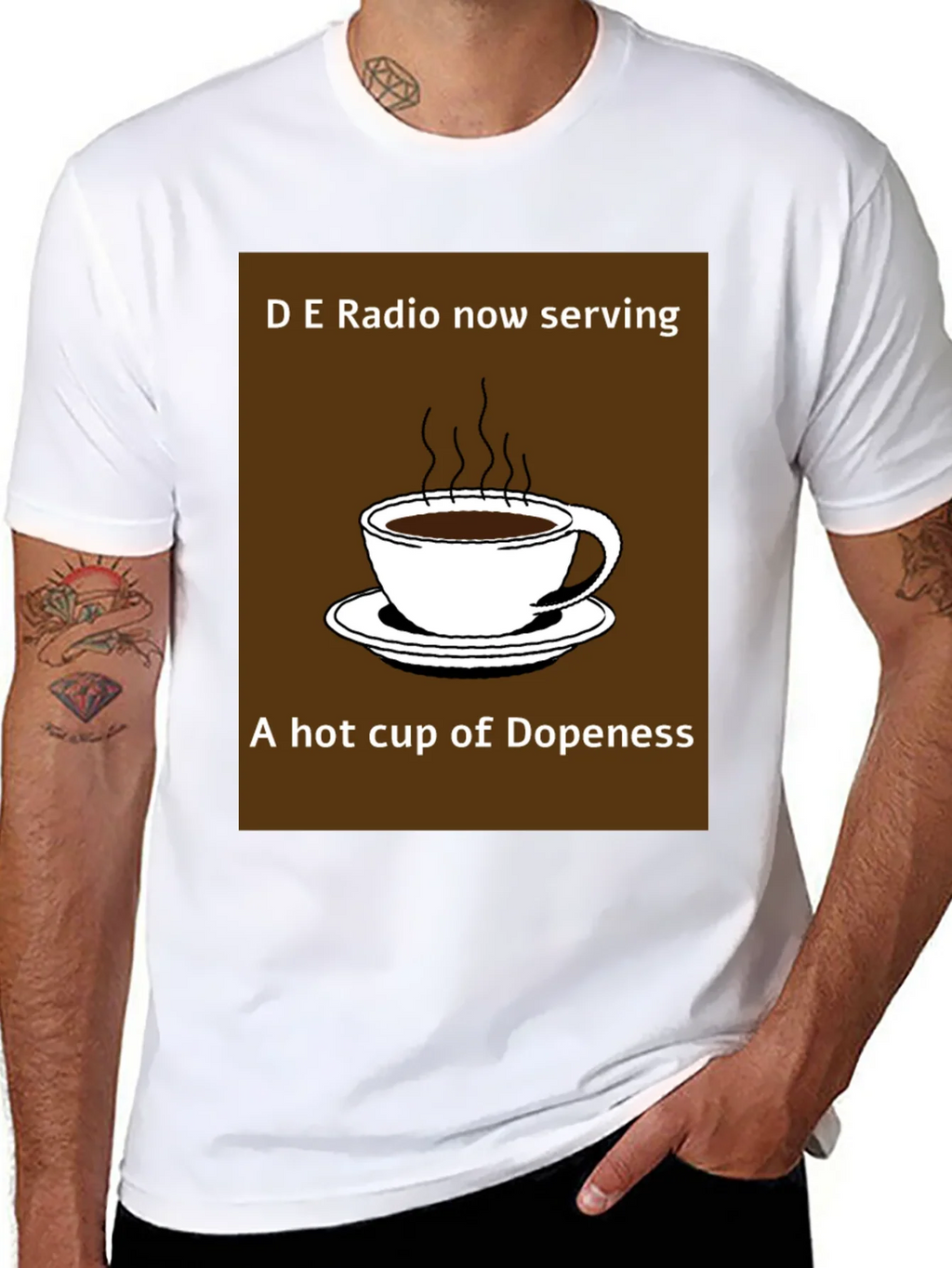 D E Radio Dopeness Coffee Graphic T-Shirt product image 7