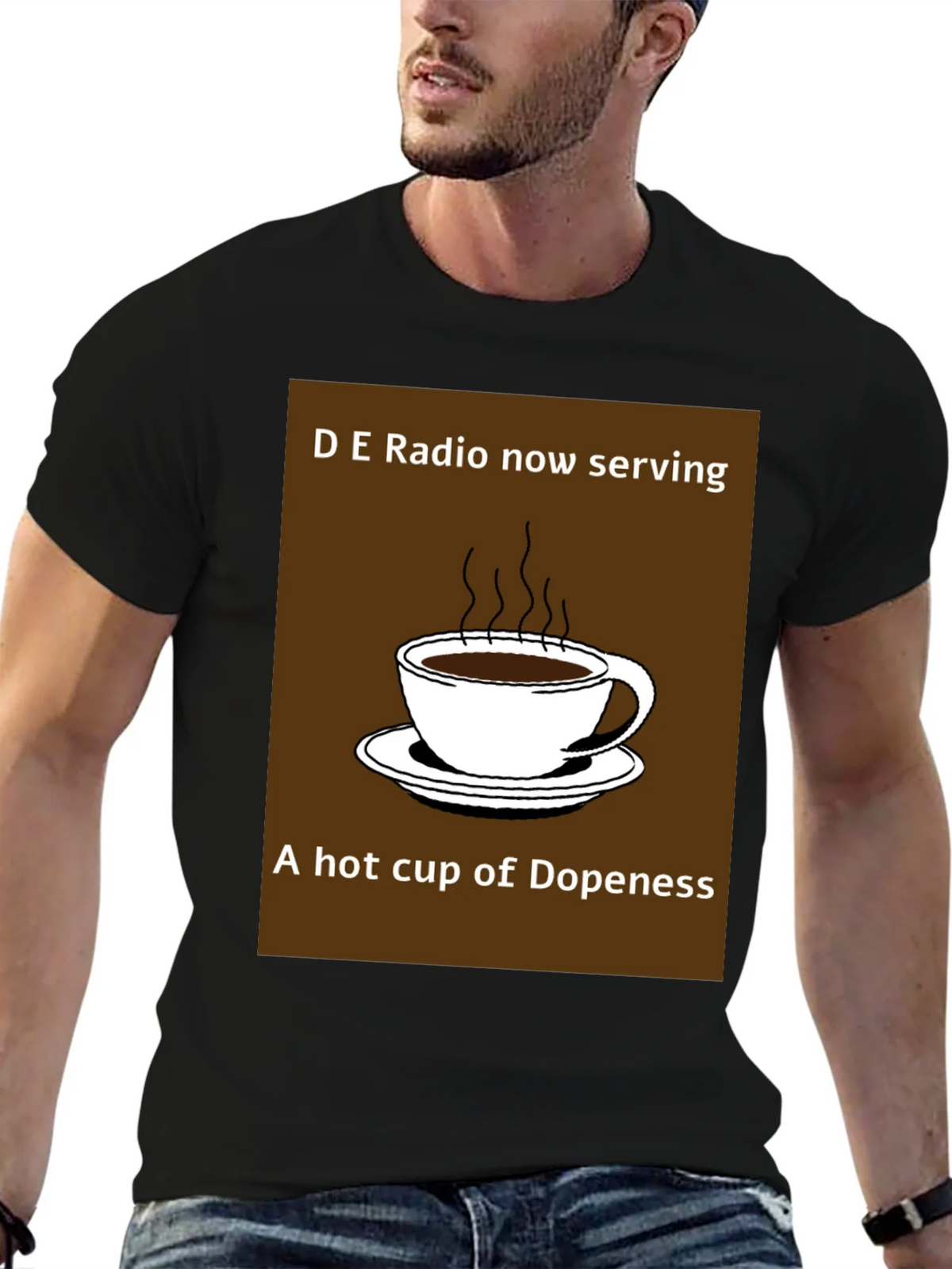 D E Radio Dopeness Coffee Graphic T-Shirt product image 6