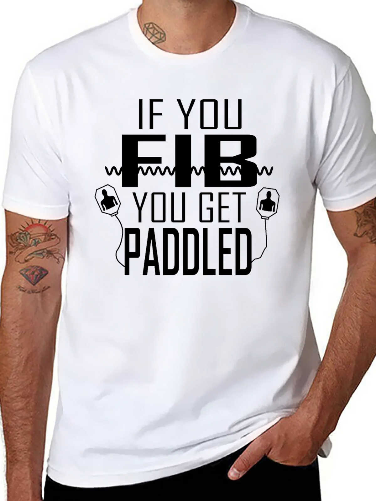 If You Fib Get Paddled T-Shirt product image 4