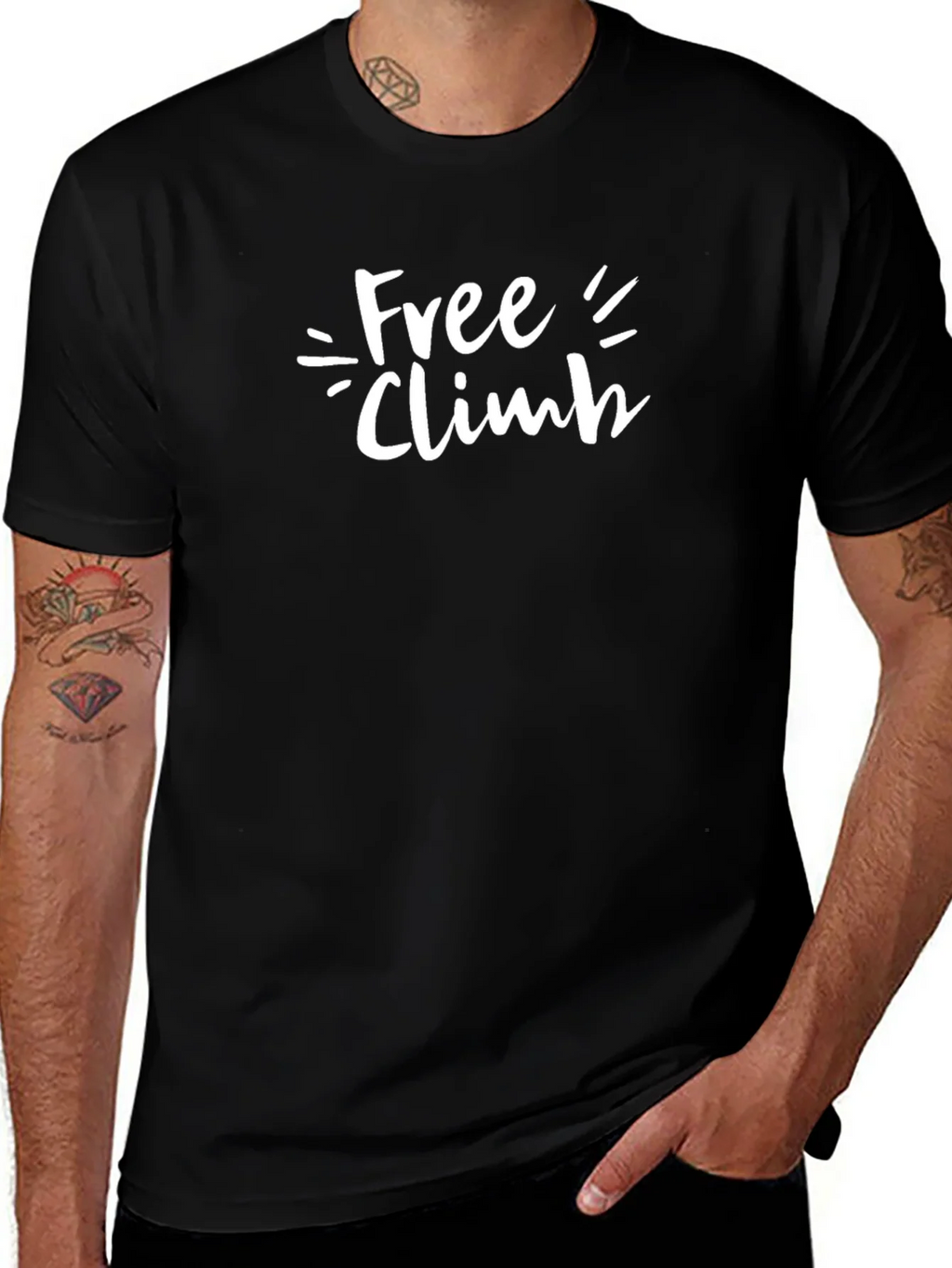 Free Climb Graphic T-Shirt - Black product image 1