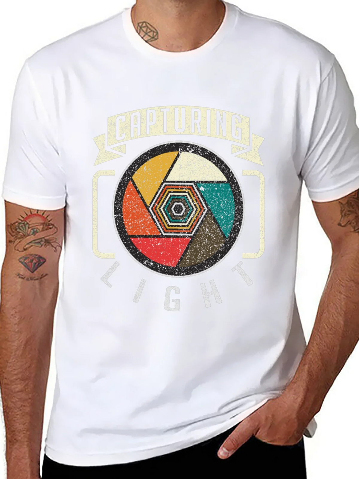 Capturing Light Camera Lens Graphic Tee - Black product image 7