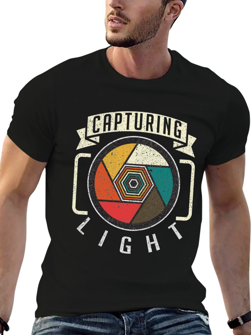 Capturing Light Camera Lens Graphic Tee - Black product image 6