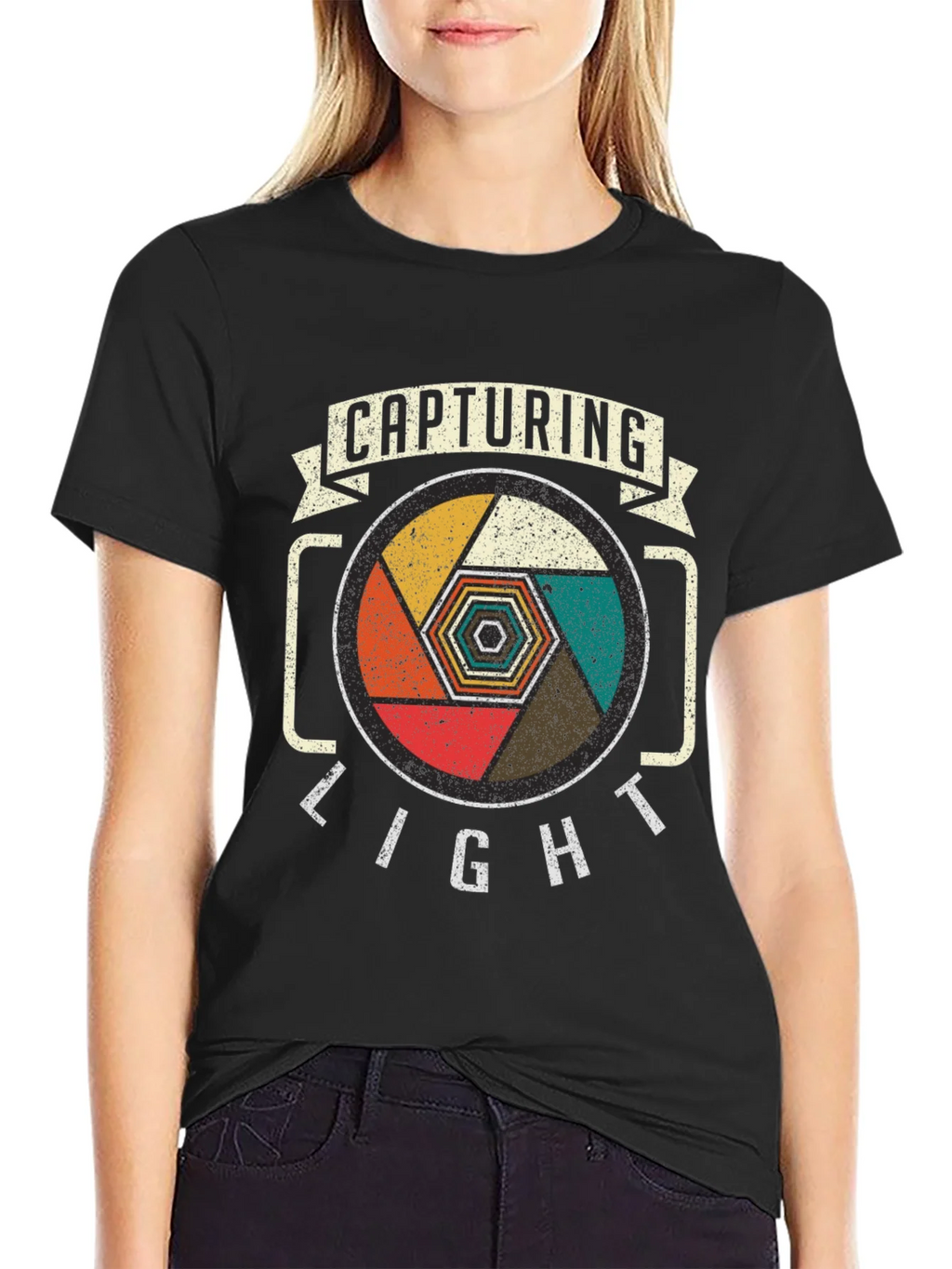 Capturing Light Camera Lens Graphic Tee - Black product image 2