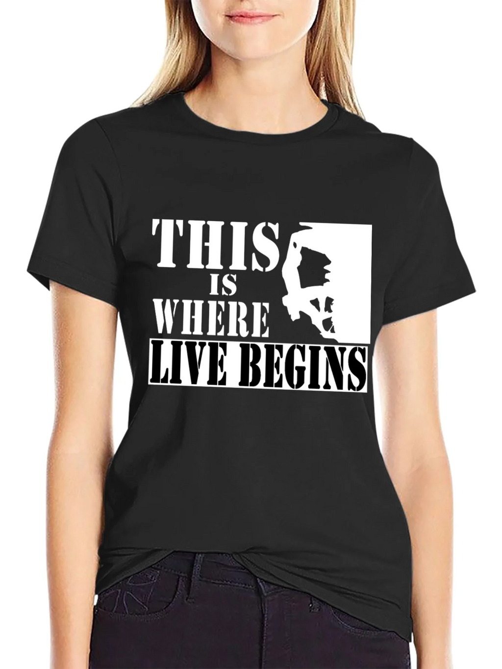Climbing T-Shirt: This Is Where Life Begins product image 2