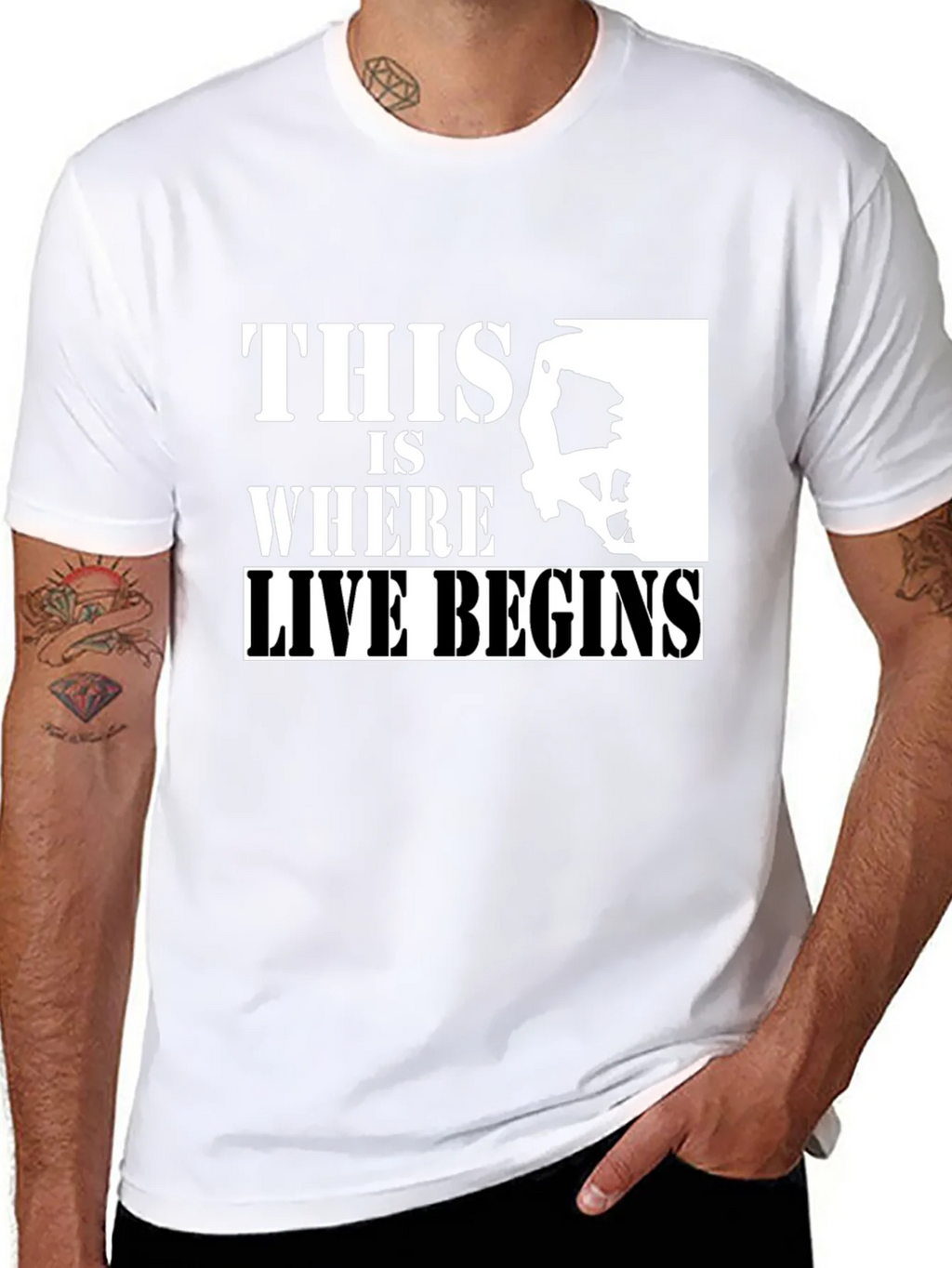 Climbing T-Shirt: This Is Where Life Begins product image 6