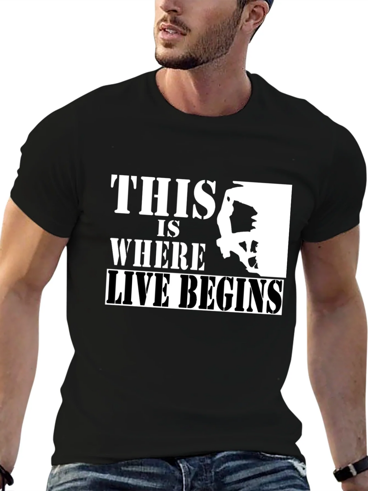Climbing T-Shirt: This Is Where Life Begins product image 5