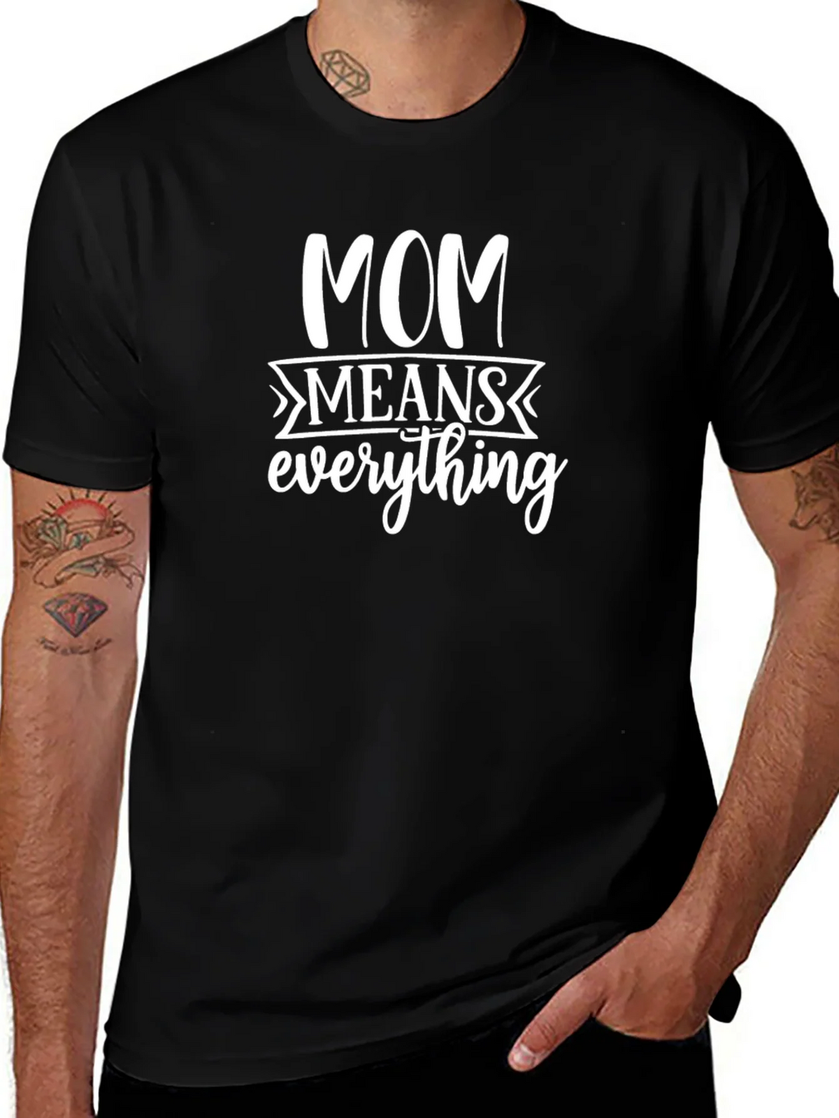 Mom Means Everything - Black T-Shirt product image 1
