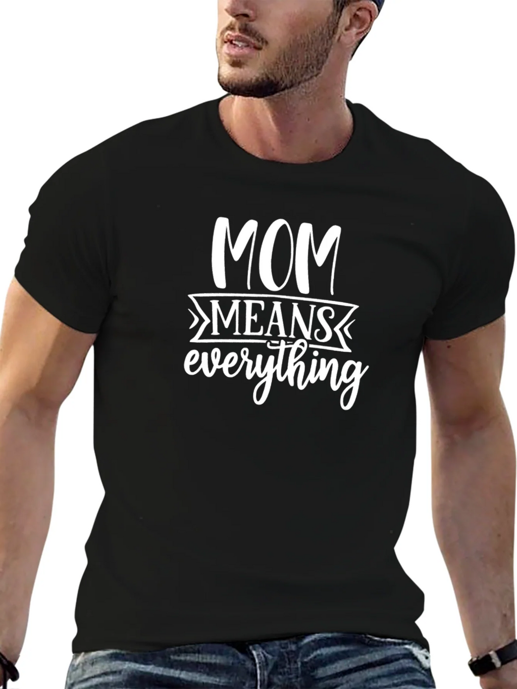 Mom Means Everything - Black T-Shirt product image 4