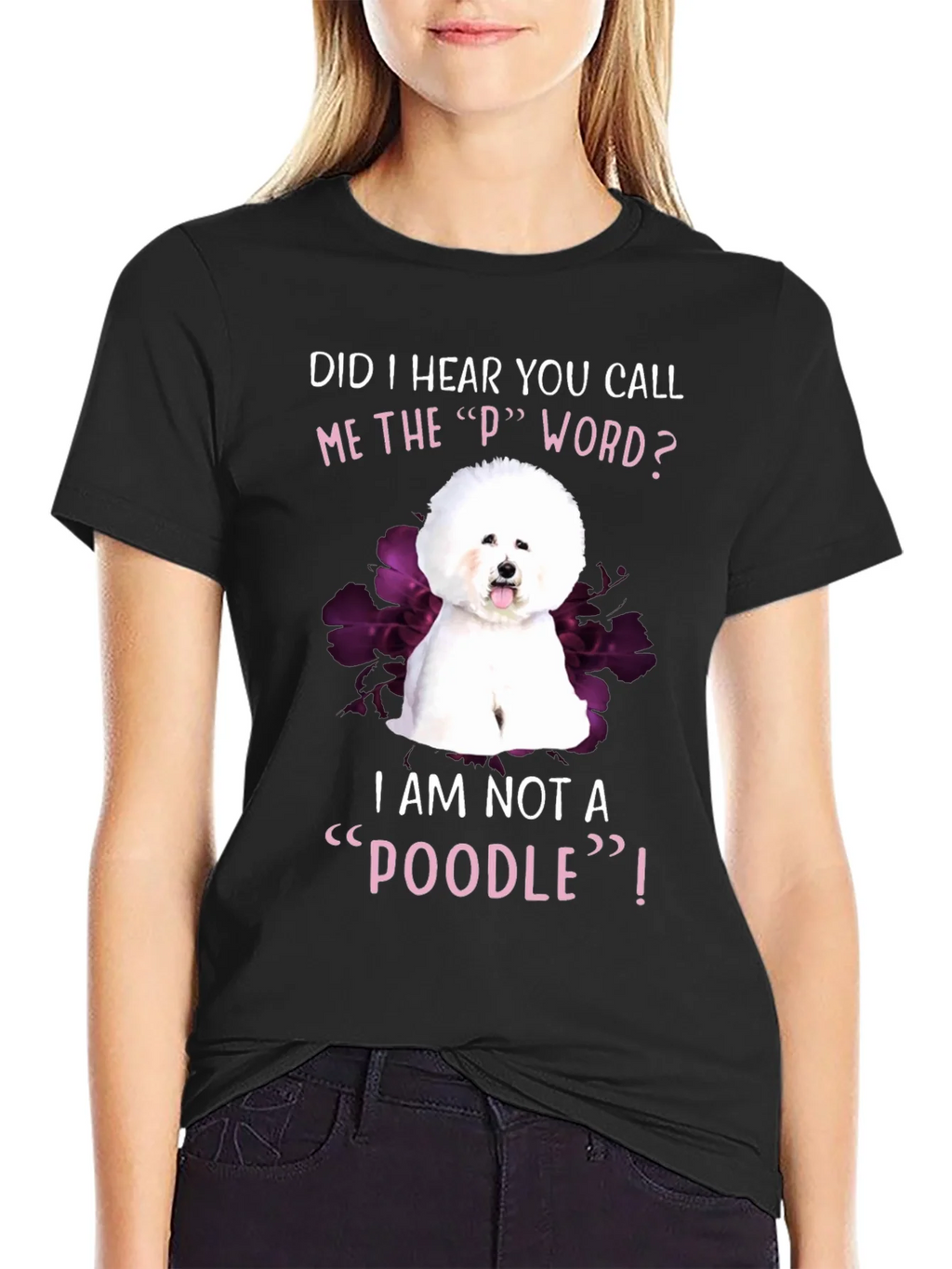 Funny Bichon Frise Poodle Dog Graphic T-Shirt product image 1