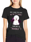 Funny Bichon Frise Poodle Dog Graphic T-Shirt product image 1