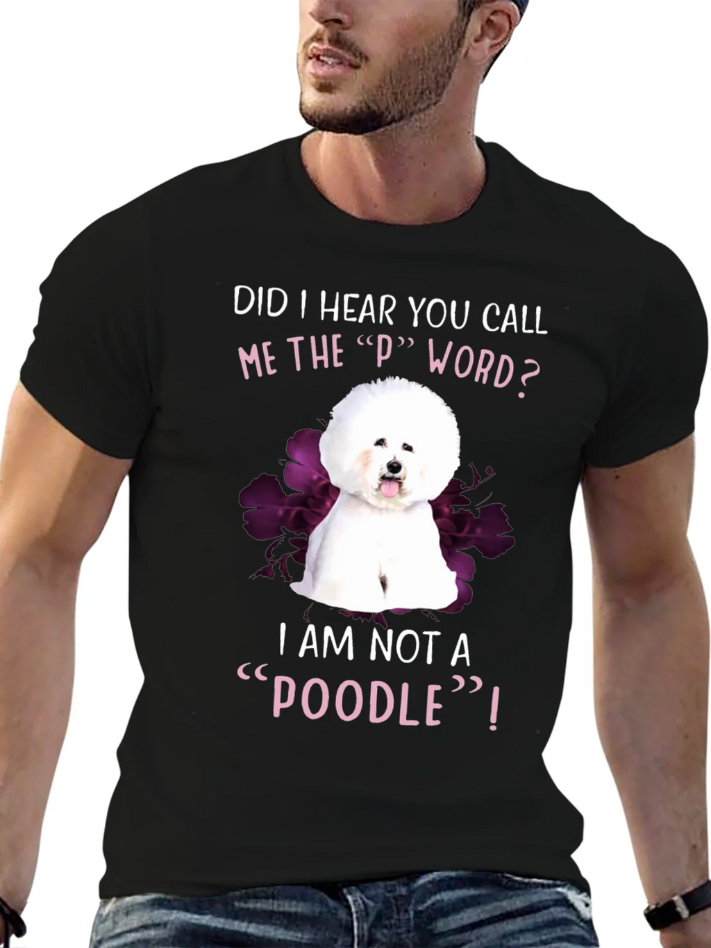 Funny Bichon Frise Poodle Dog Graphic T-Shirt product image 3