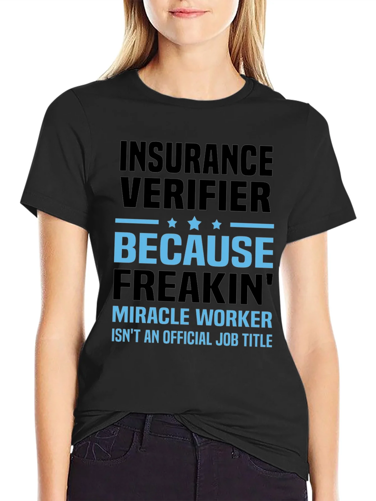 Insurance Verifier Graphic Tee - Funny Job Title Shirt product image 2