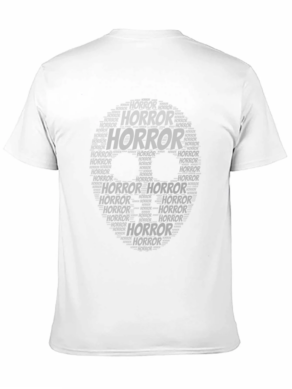 Horror Word Art Skull T-Shirt product image 1