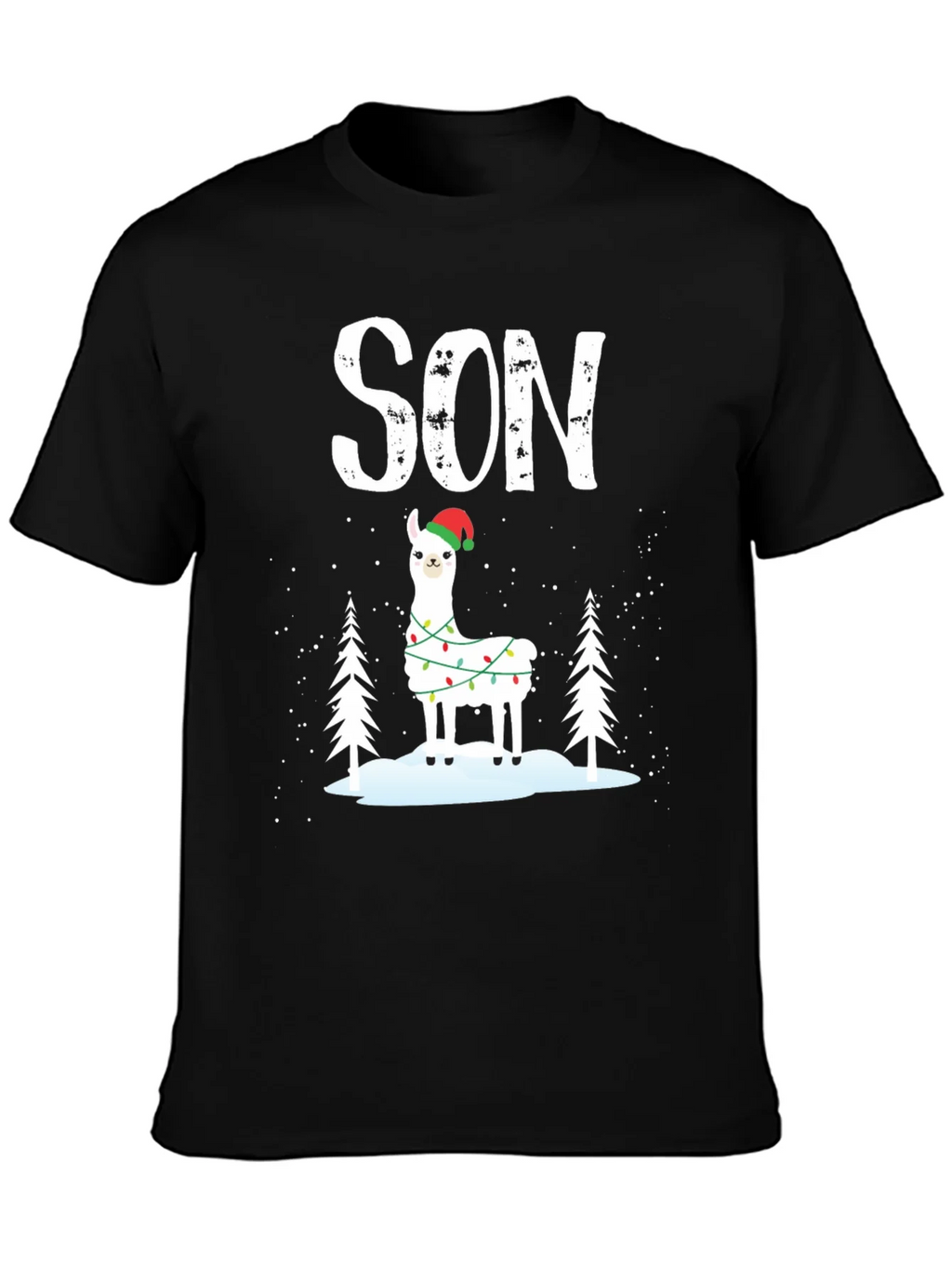 Festive Son Llama Christmas T-Shirt product image 3