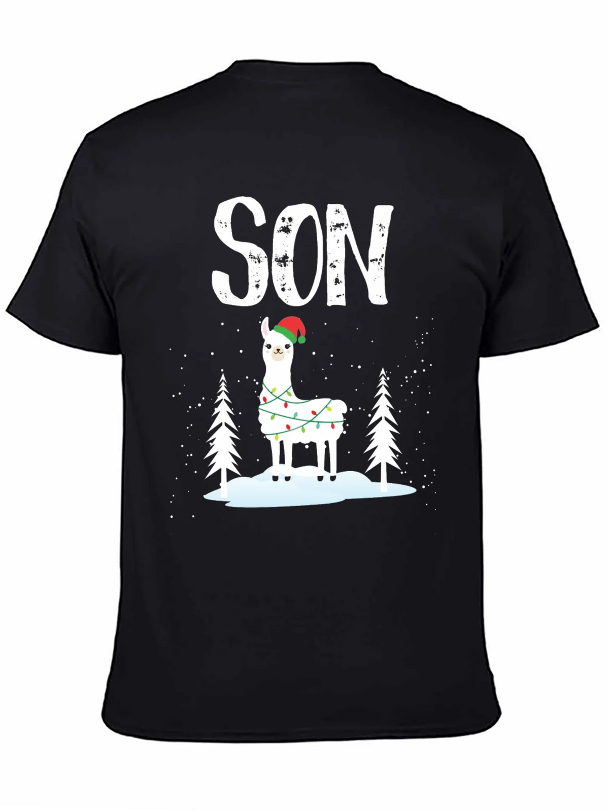 Festive Son Llama Christmas T-Shirt product image 4