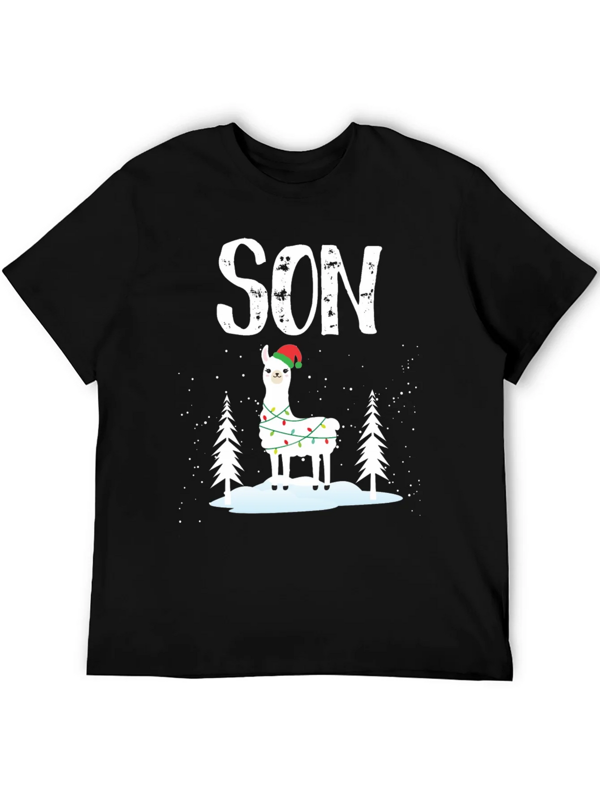 Festive Son Llama Christmas T-Shirt product image 5