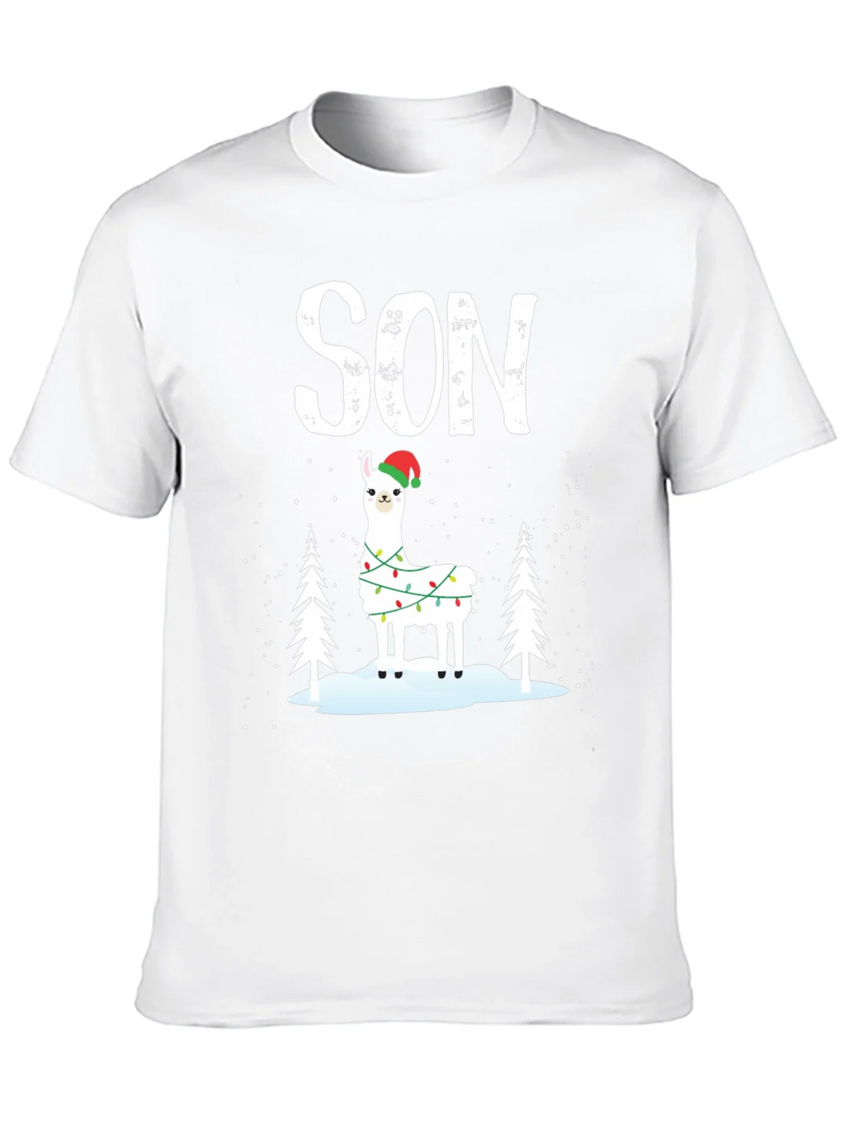 Festive Son Llama Christmas T-Shirt product image 9