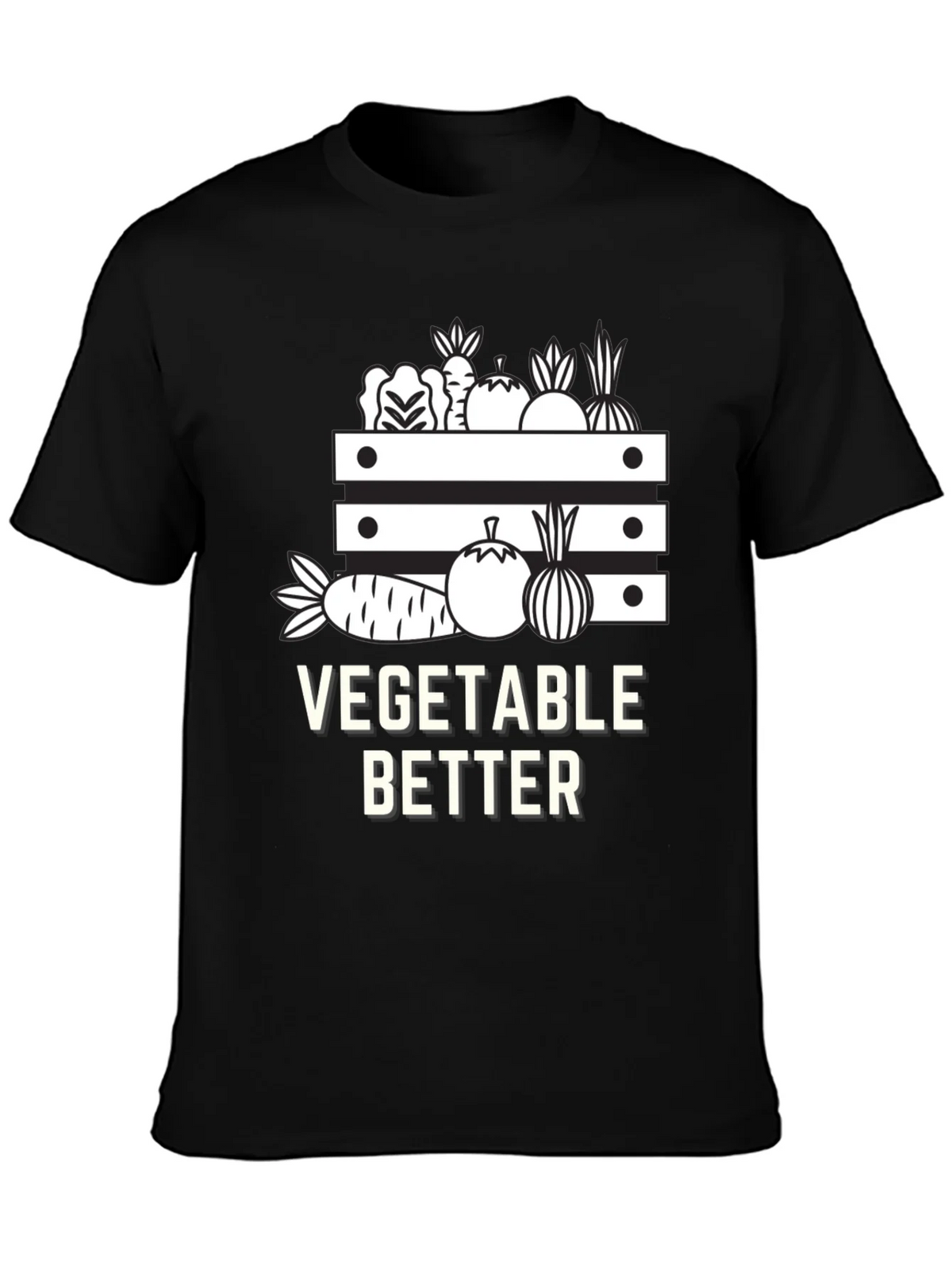 Vegetable Better Graphic Tee - Black Cotton Shirt product image 3