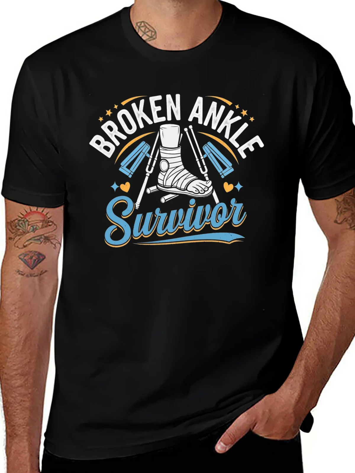 Broken Ankle Survivor T-Shirt product image 1