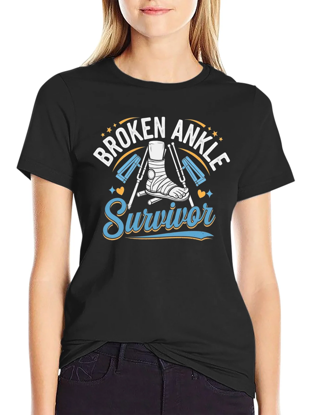 Broken Ankle Survivor T-Shirt product image 2