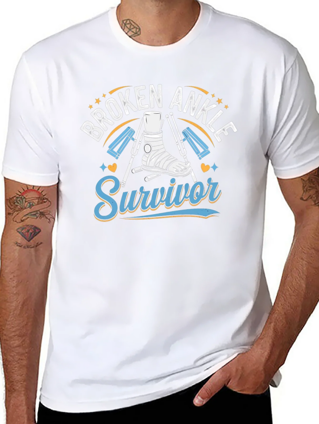 Broken Ankle Survivor T-Shirt product image 7