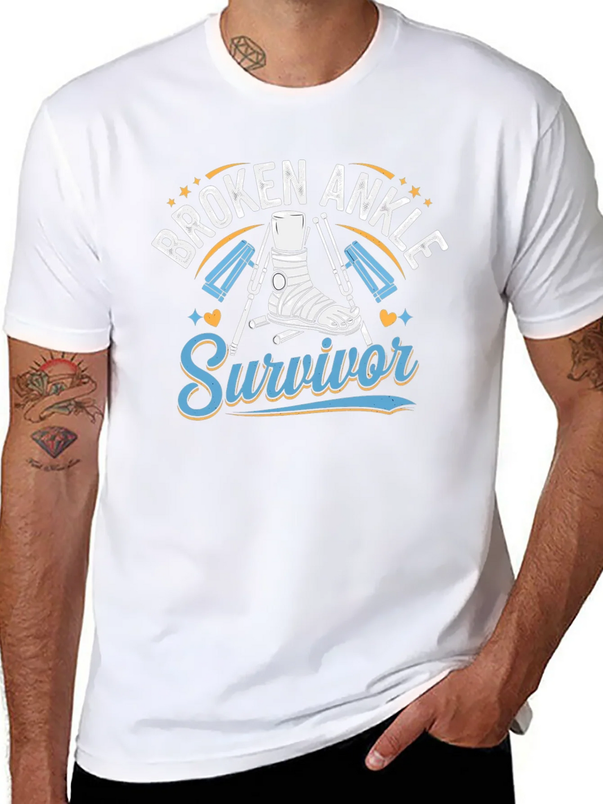Broken Ankle Survivor T-Shirt product image 7
