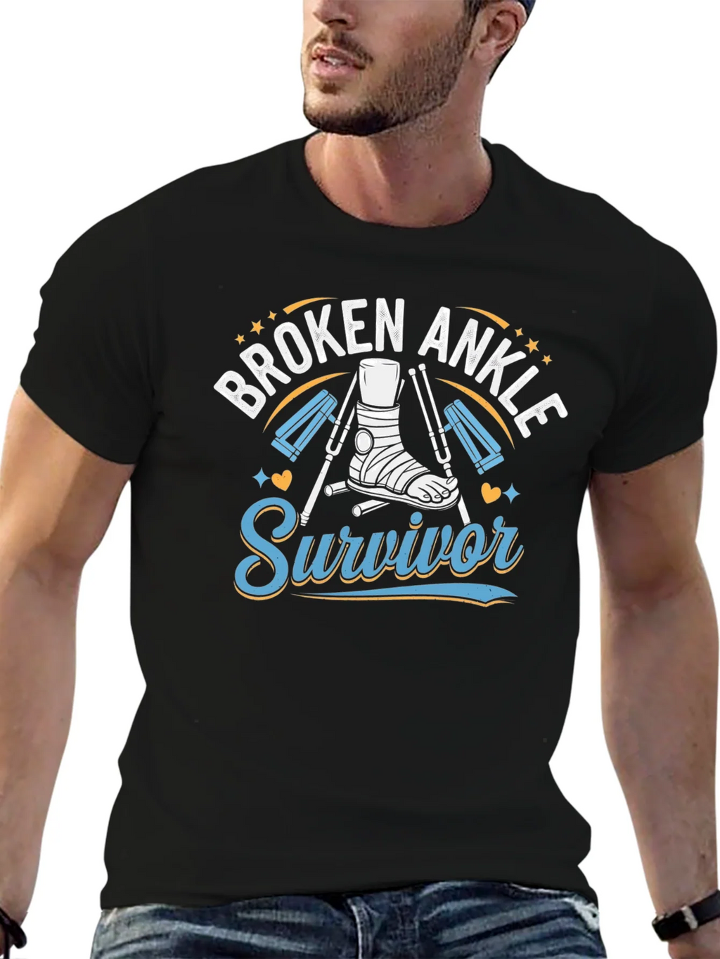 Broken Ankle Survivor T-Shirt product image 6