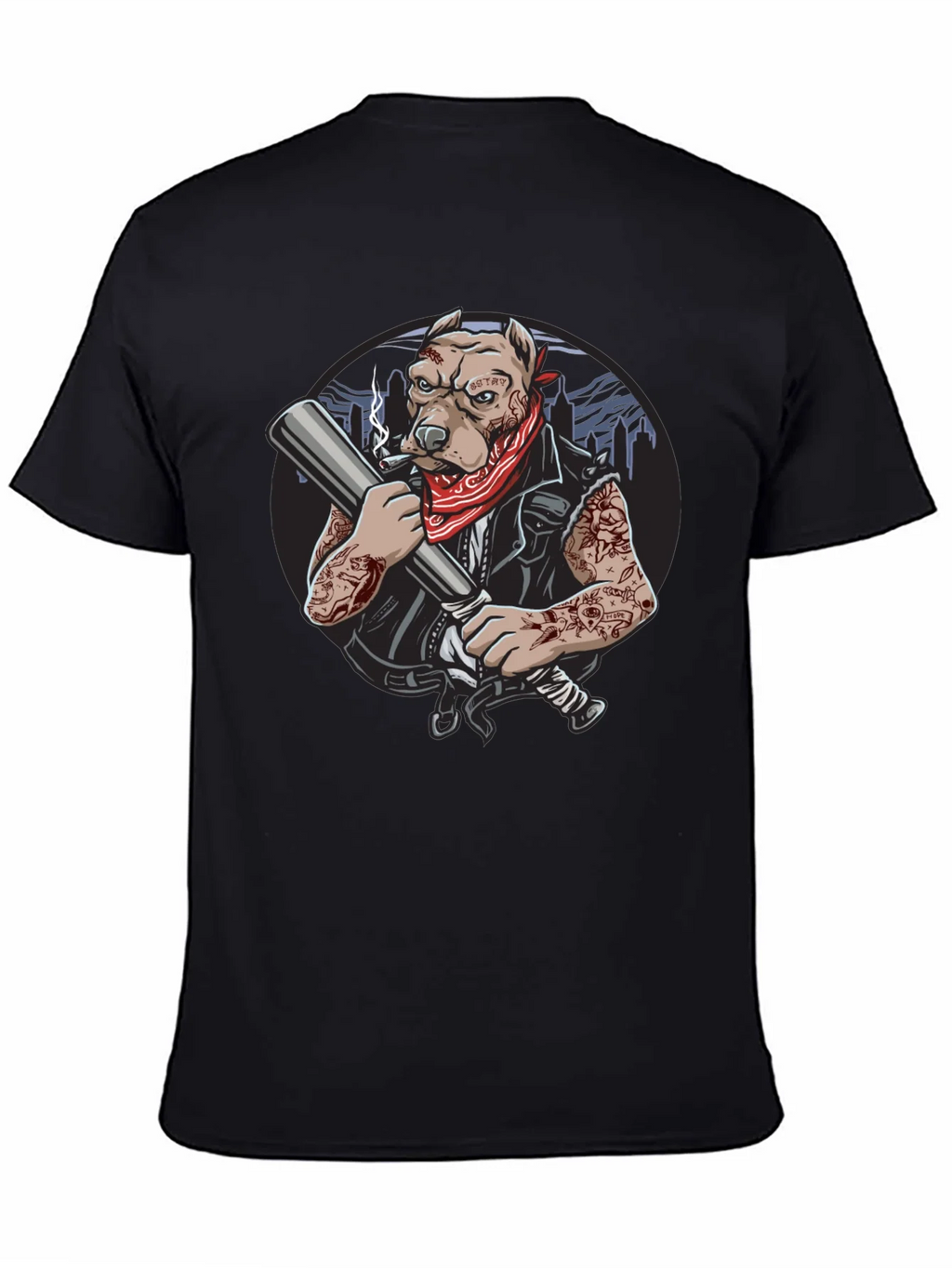 Badass Dog Graphic T-Shirt product image 2