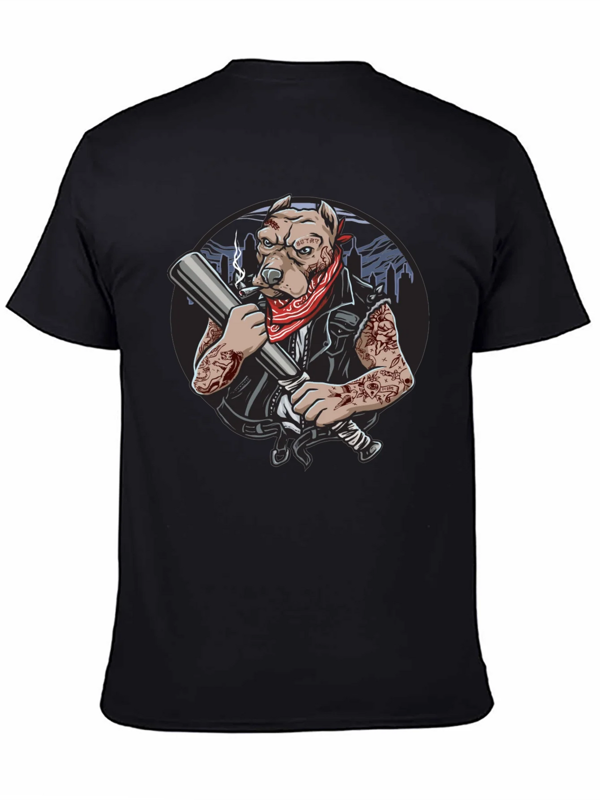 Badass Dog Graphic T-Shirt product image 2