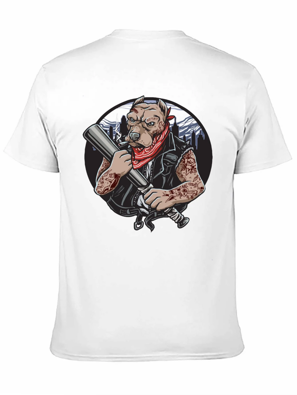 Badass Dog Graphic T-Shirt product image 7