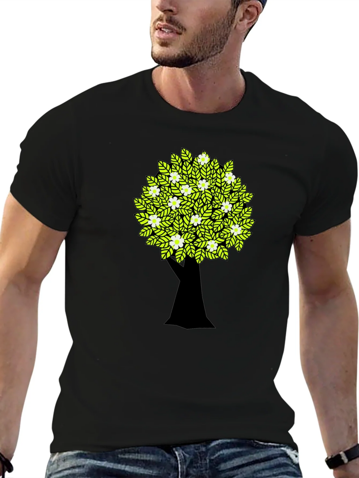 Tree Graphic Black T-Shirt product image 6