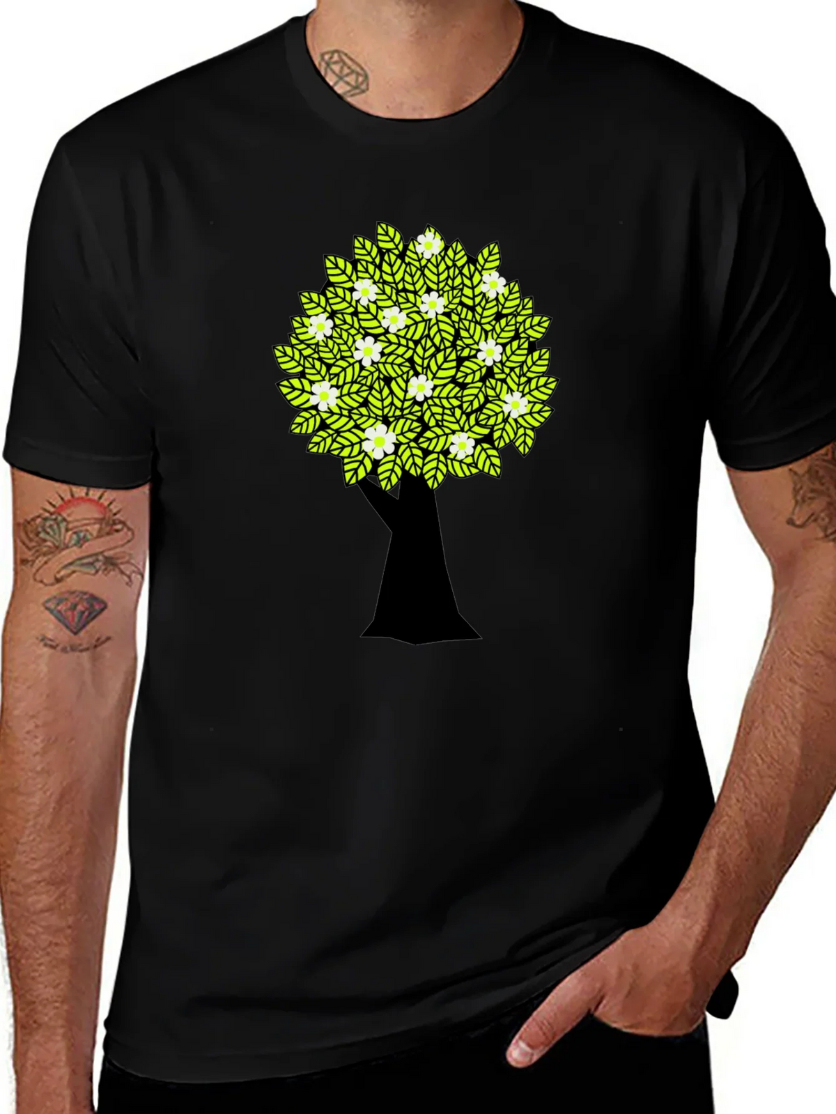 Tree Graphic Black T-Shirt product image 1