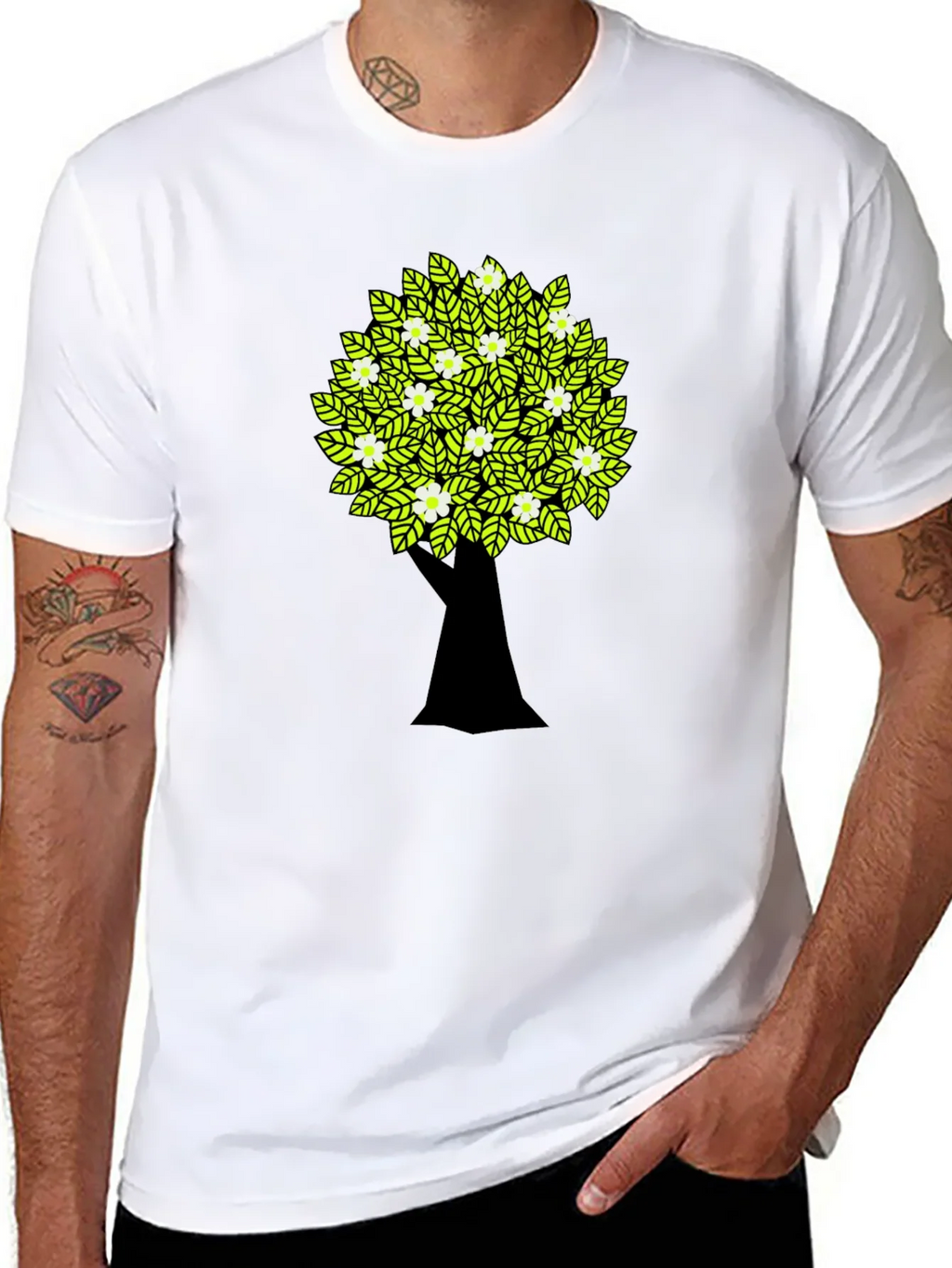 Tree Graphic Black T-Shirt product image 7