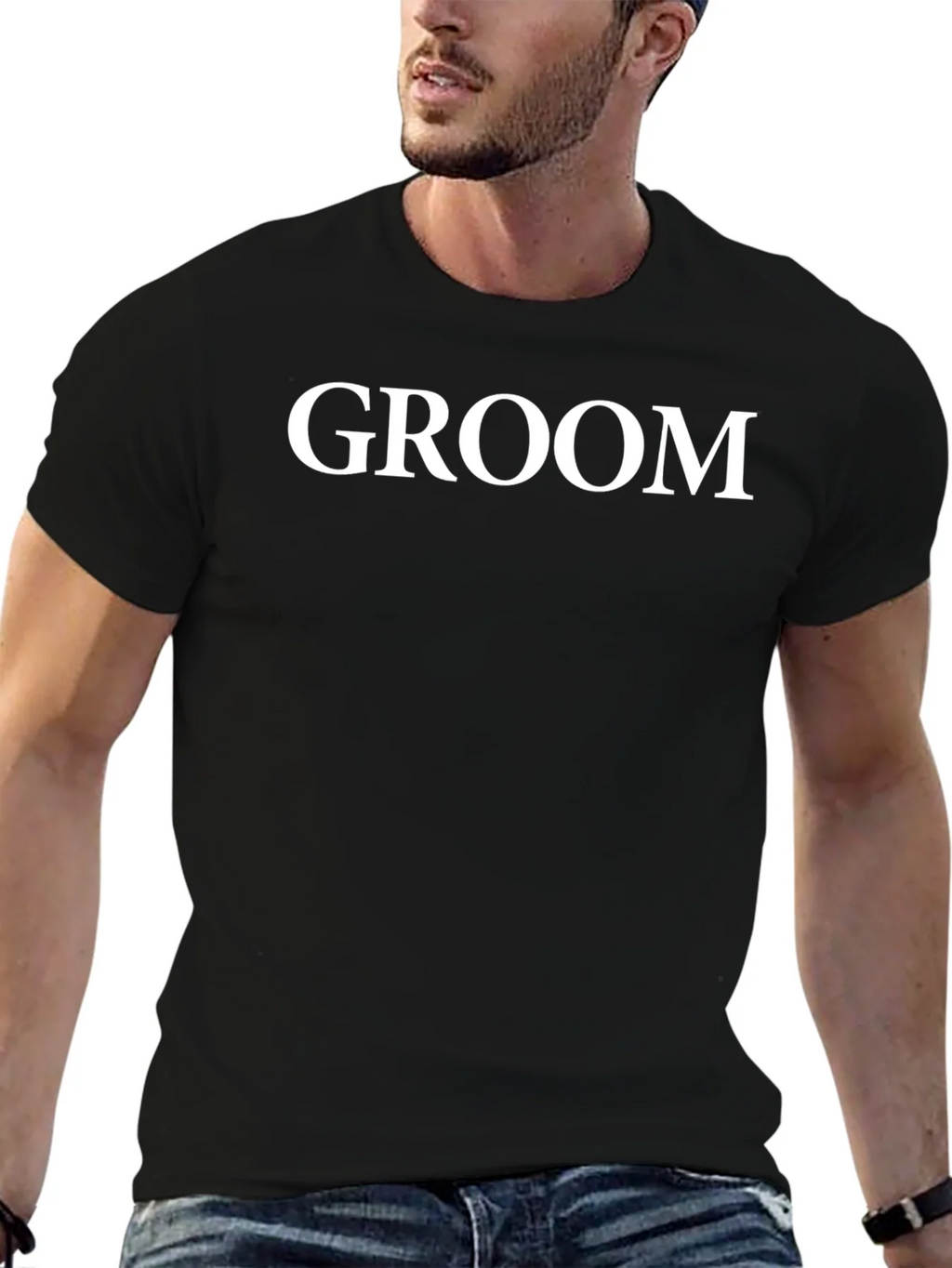 Groom Crew Neck T-Shirt - Perfect for Wedding Day product image 5