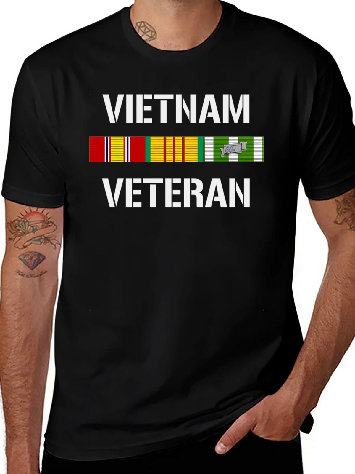 Vietnam Veteran Ribbon T-Shirt - Patriotic Tribute Tee product image 1