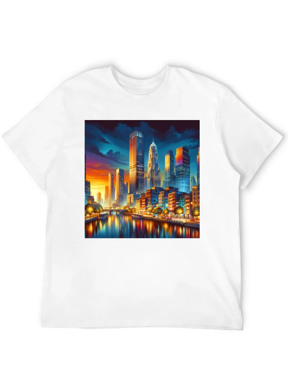 Cityscape Riverfront T-Shirt product image 10