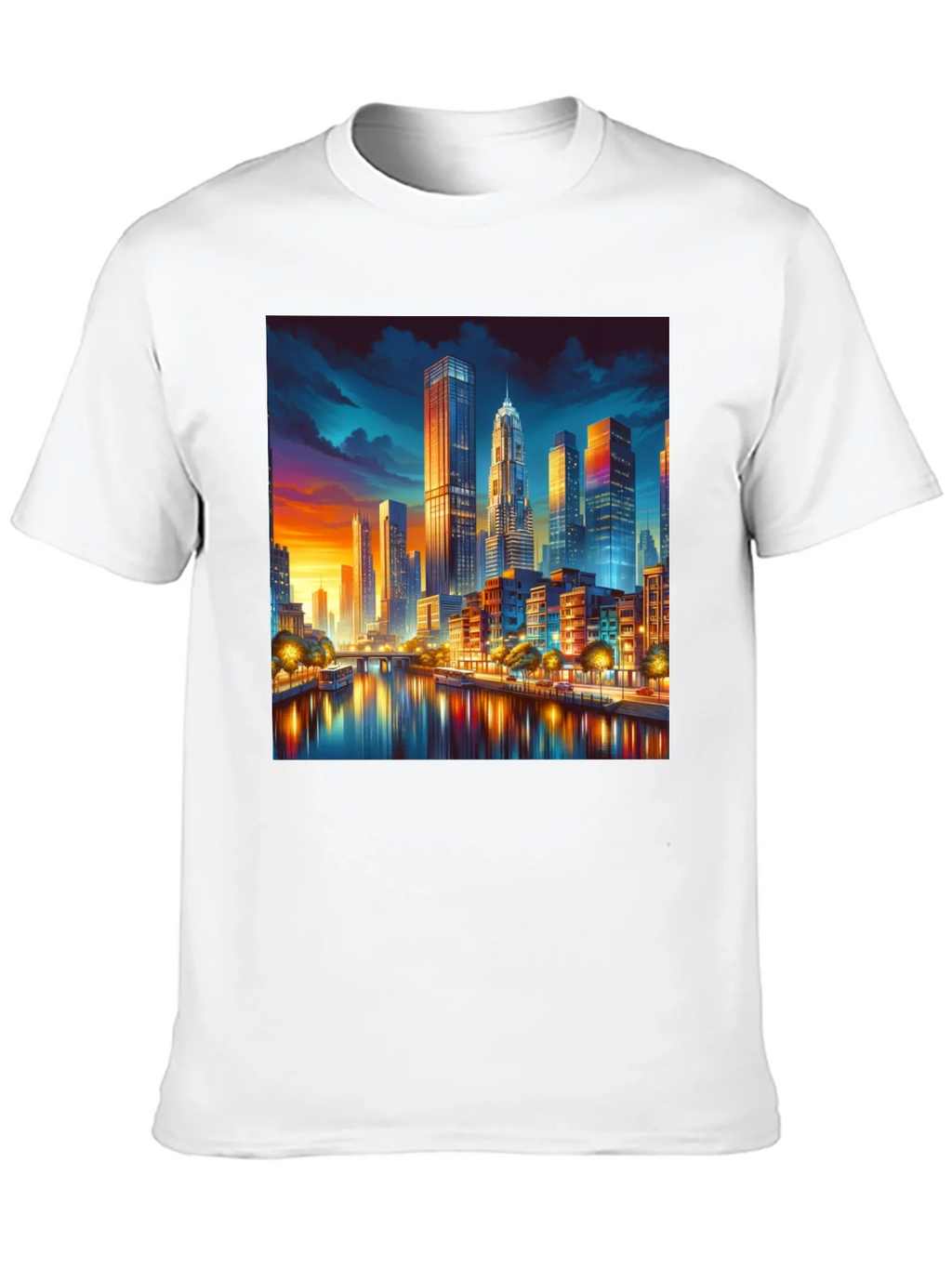 Cityscape Riverfront T-Shirt product image 8