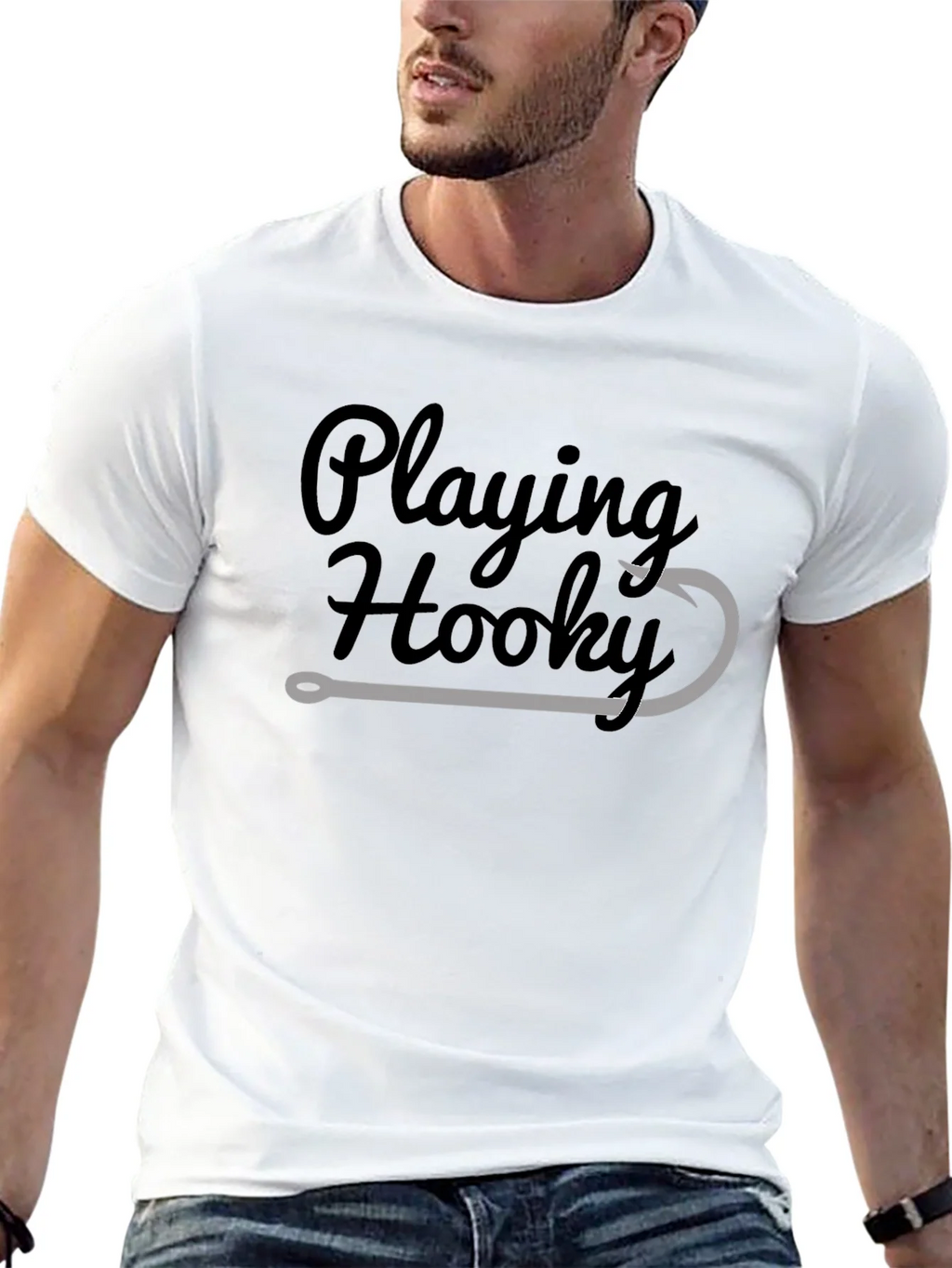Playing Hooky Fishing T-Shirt - Relaxed Fit Soft Cotton product image 9