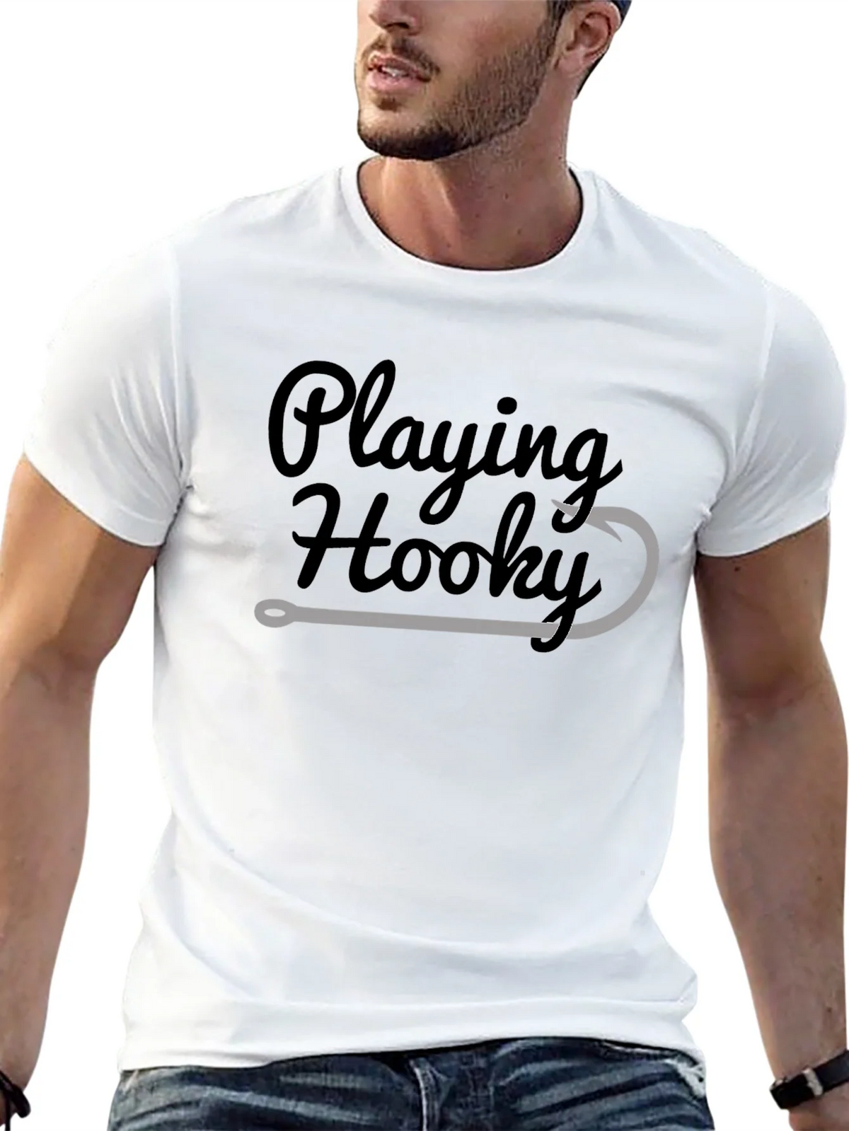 Playing Hooky Fishing T-Shirt - Relaxed Fit Soft Cotton product image 9