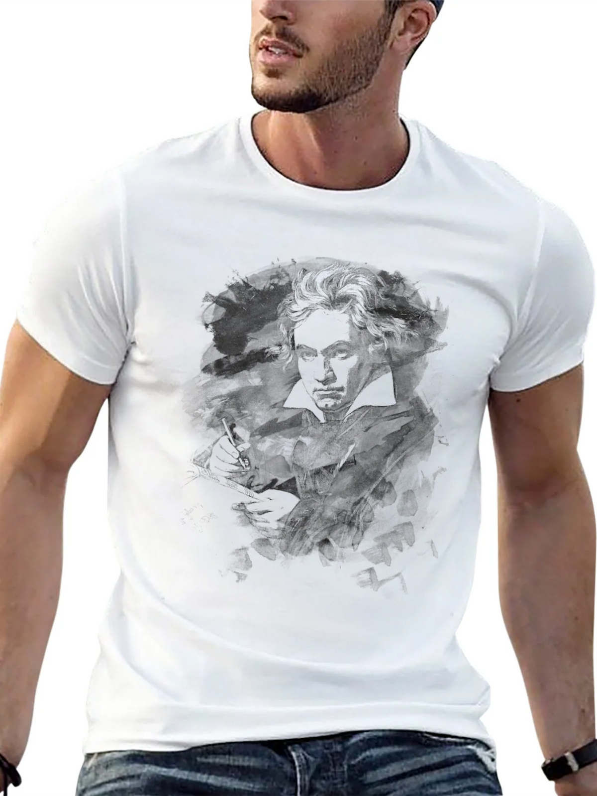 Beethoven Graphic T-Shirt - Black product image 4
