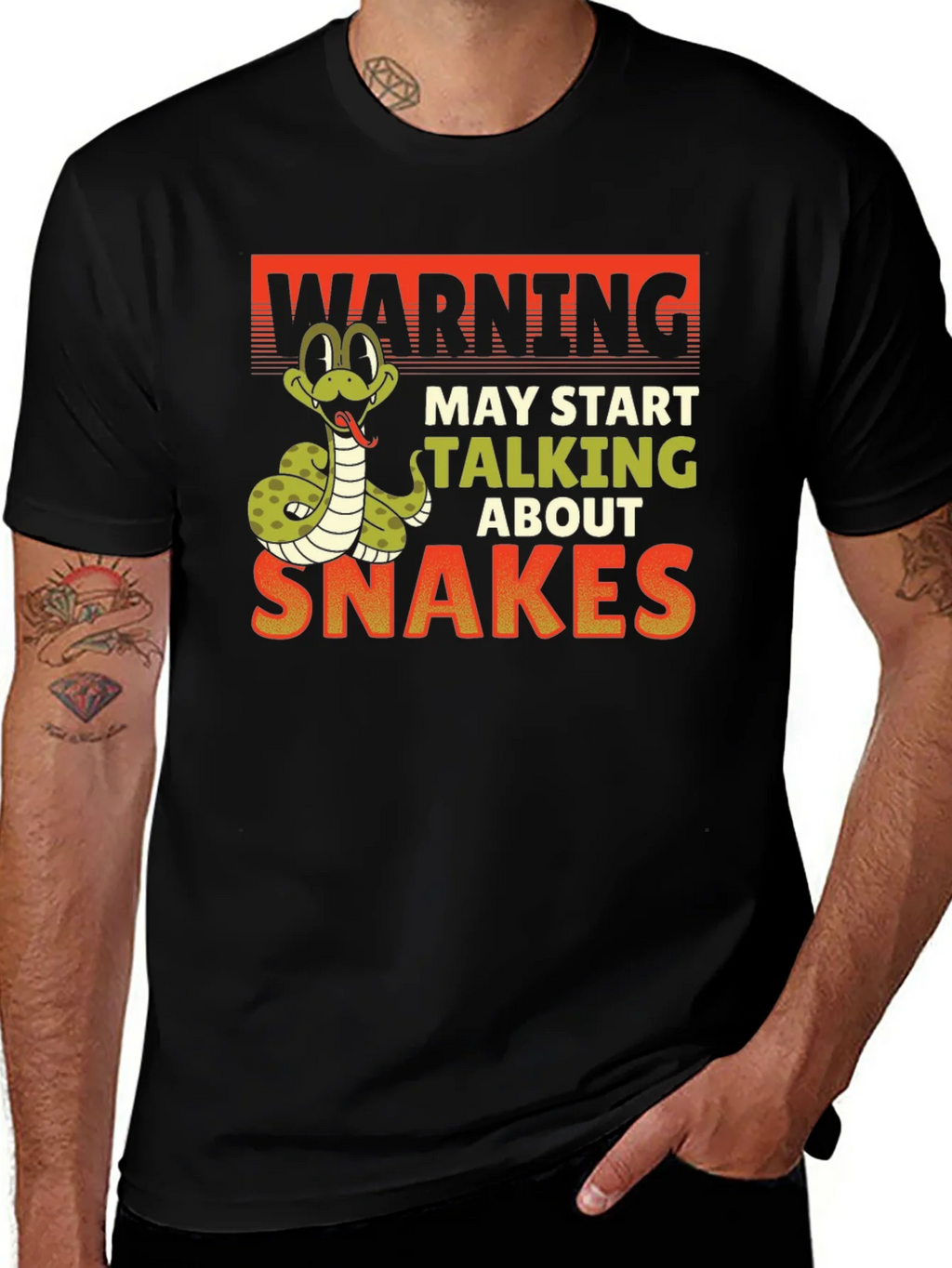 Warning May Start Talking About Snakes T-Shirt product image 1