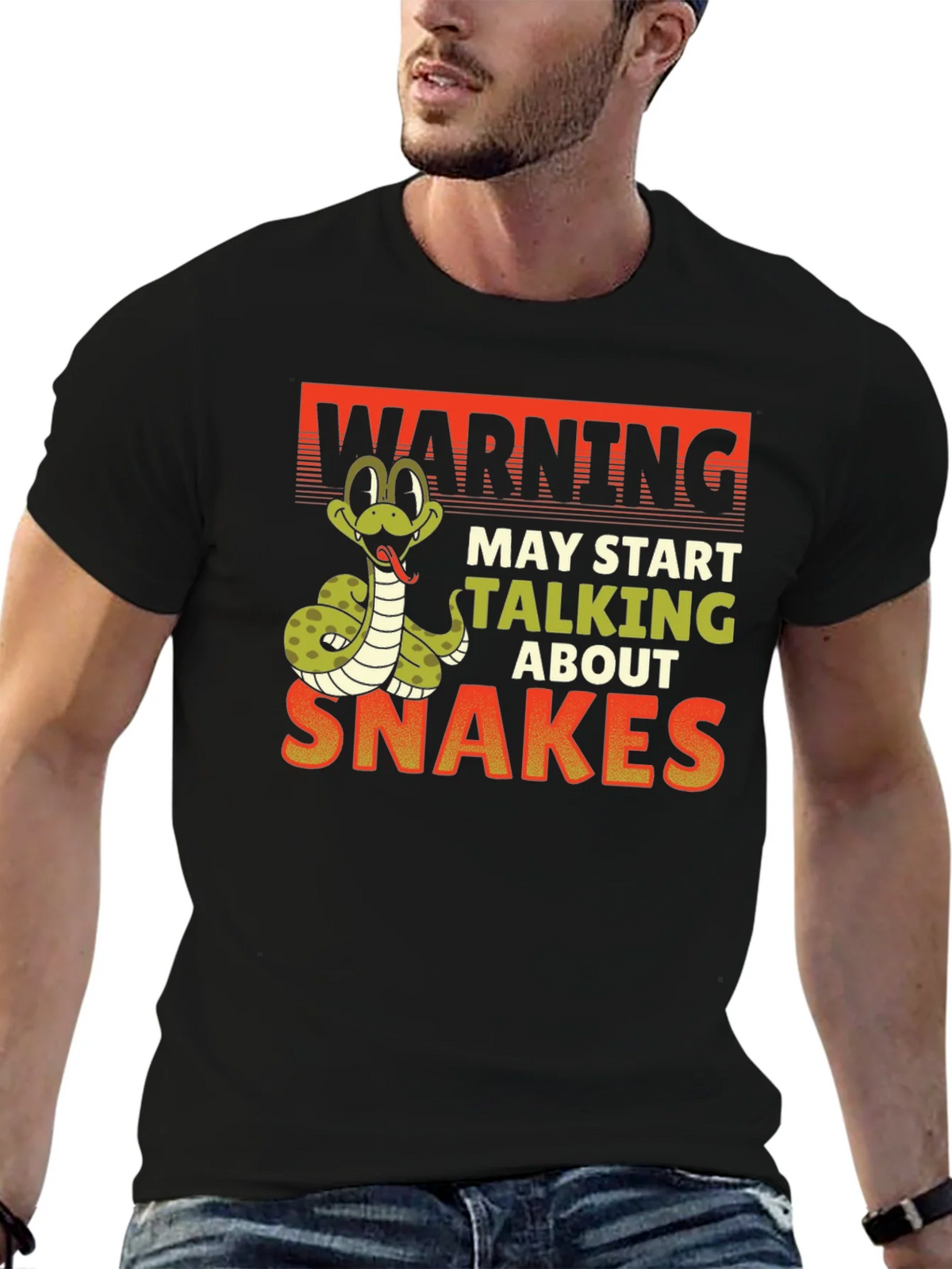 Warning May Start Talking About Snakes T-Shirt product image 6