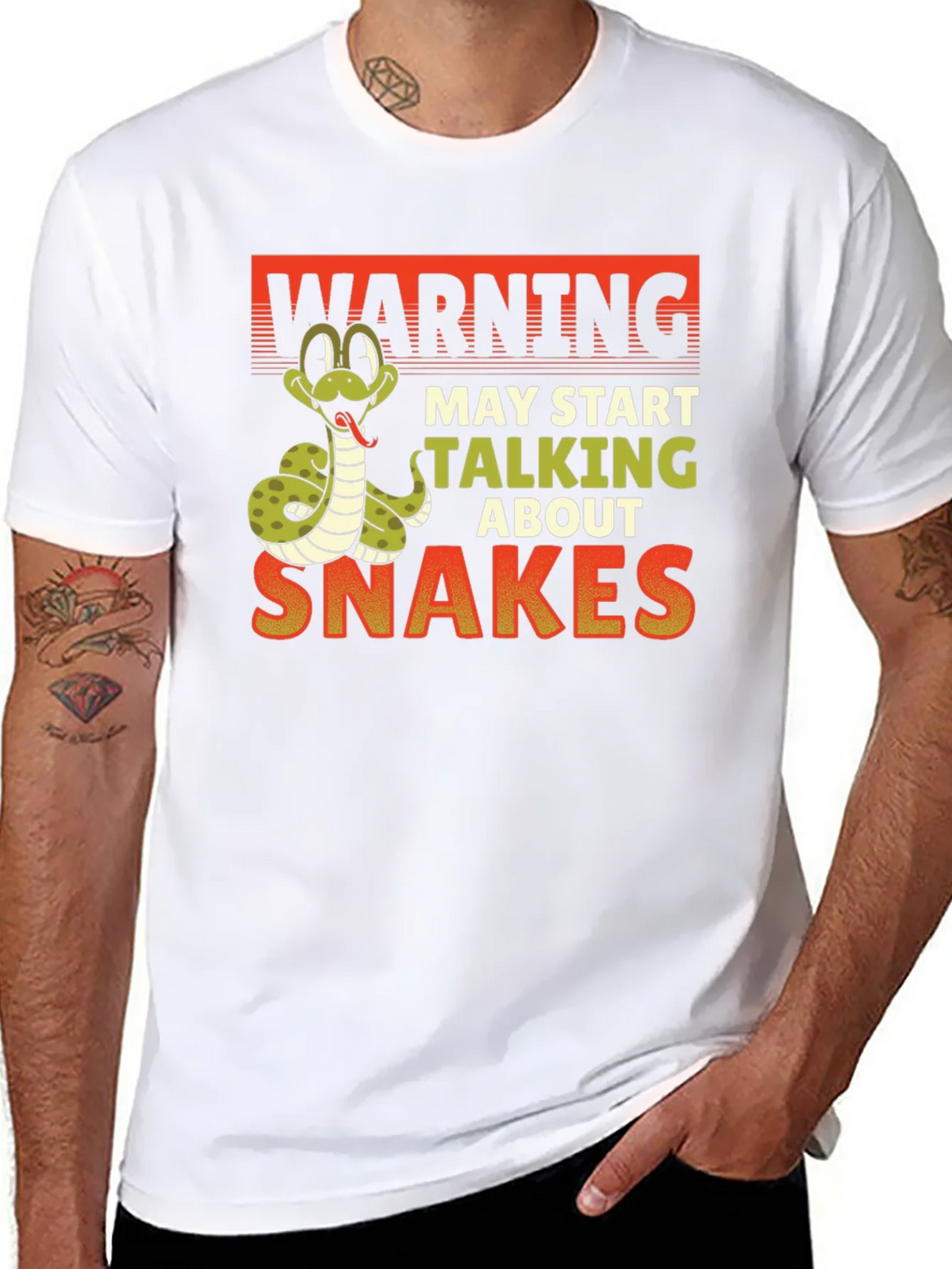 Warning May Start Talking About Snakes T-Shirt product image 7