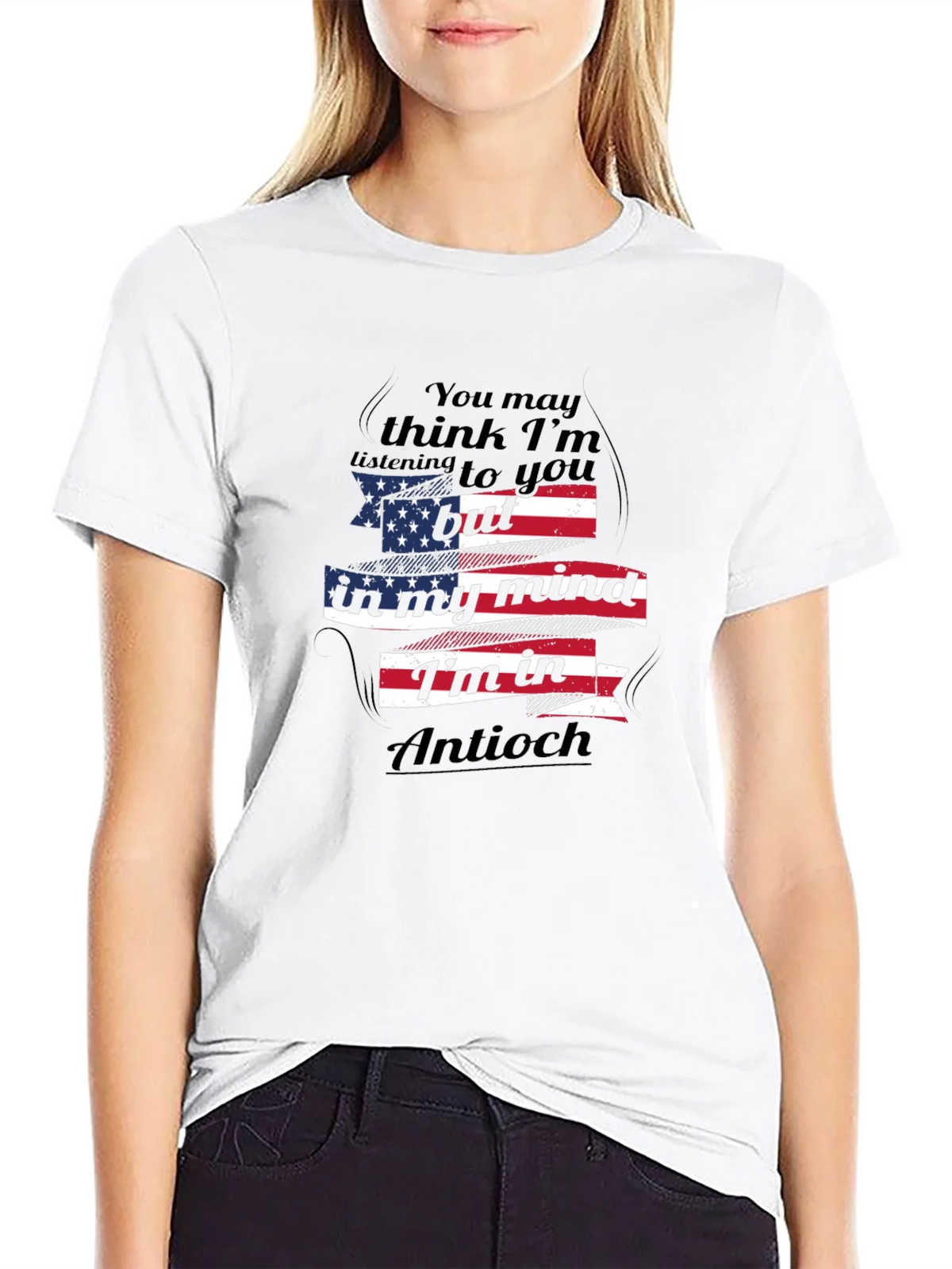 In My Mind Im in Antioch Flag Tee product image 4