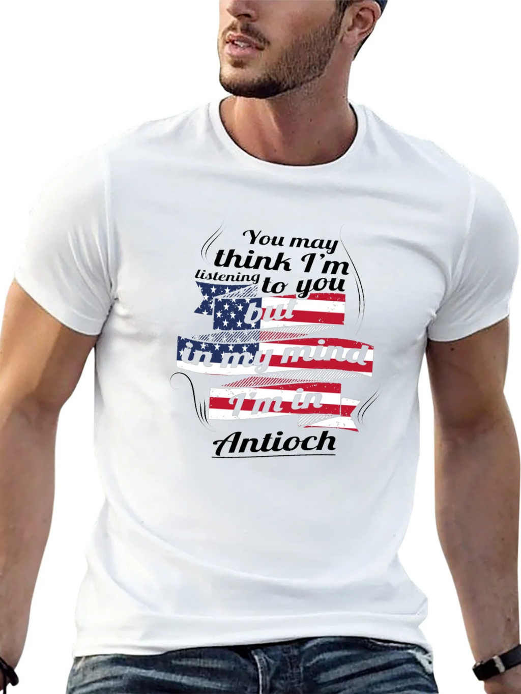 In My Mind Im in Antioch Flag Tee product image 6